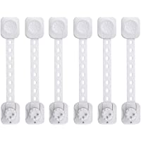 REDTRON Cerraduras de Seguridad para Niños- 6Pcs Bloqueo de Seguridad con Adhesivo de 3M- Cerraduras a Prueba de Bebé…